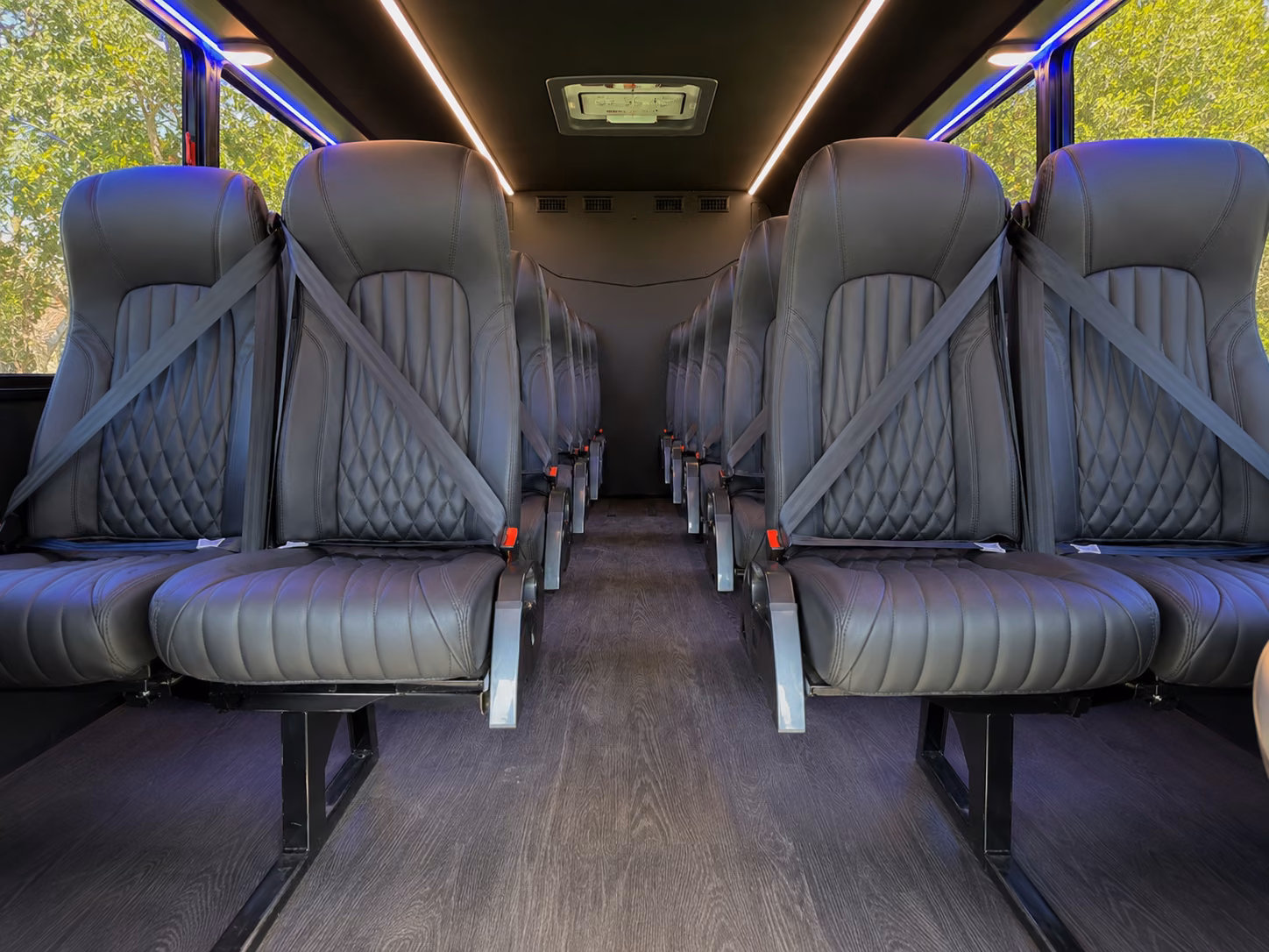 hamden 15 passenger minibus inside