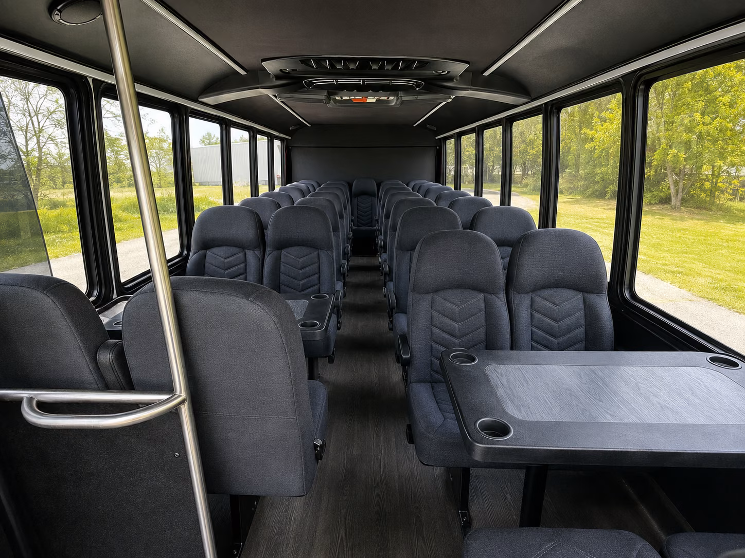 hamden 18 passenger minibus interior