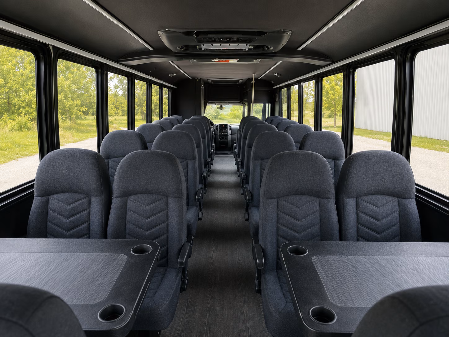 hamden 20 passenger minibus inside