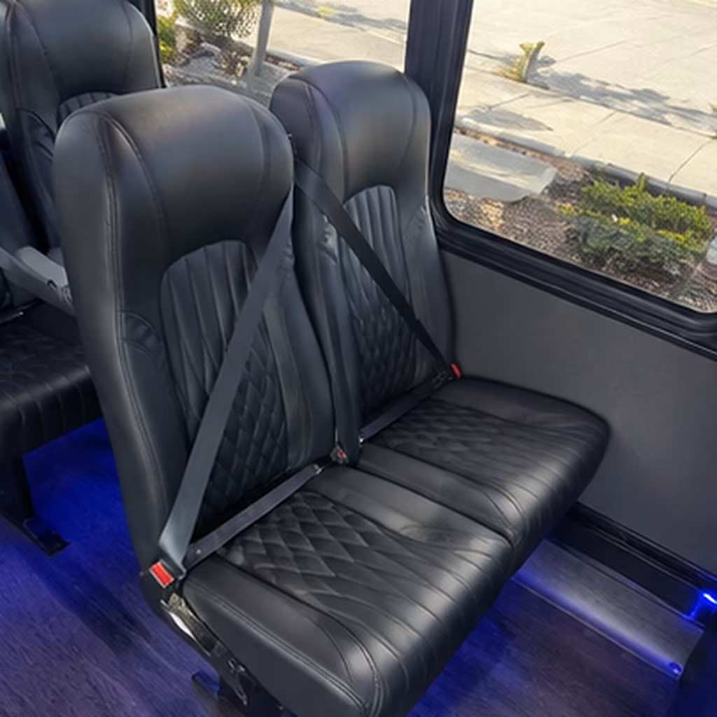 hamden 25 passenger minibus inside
