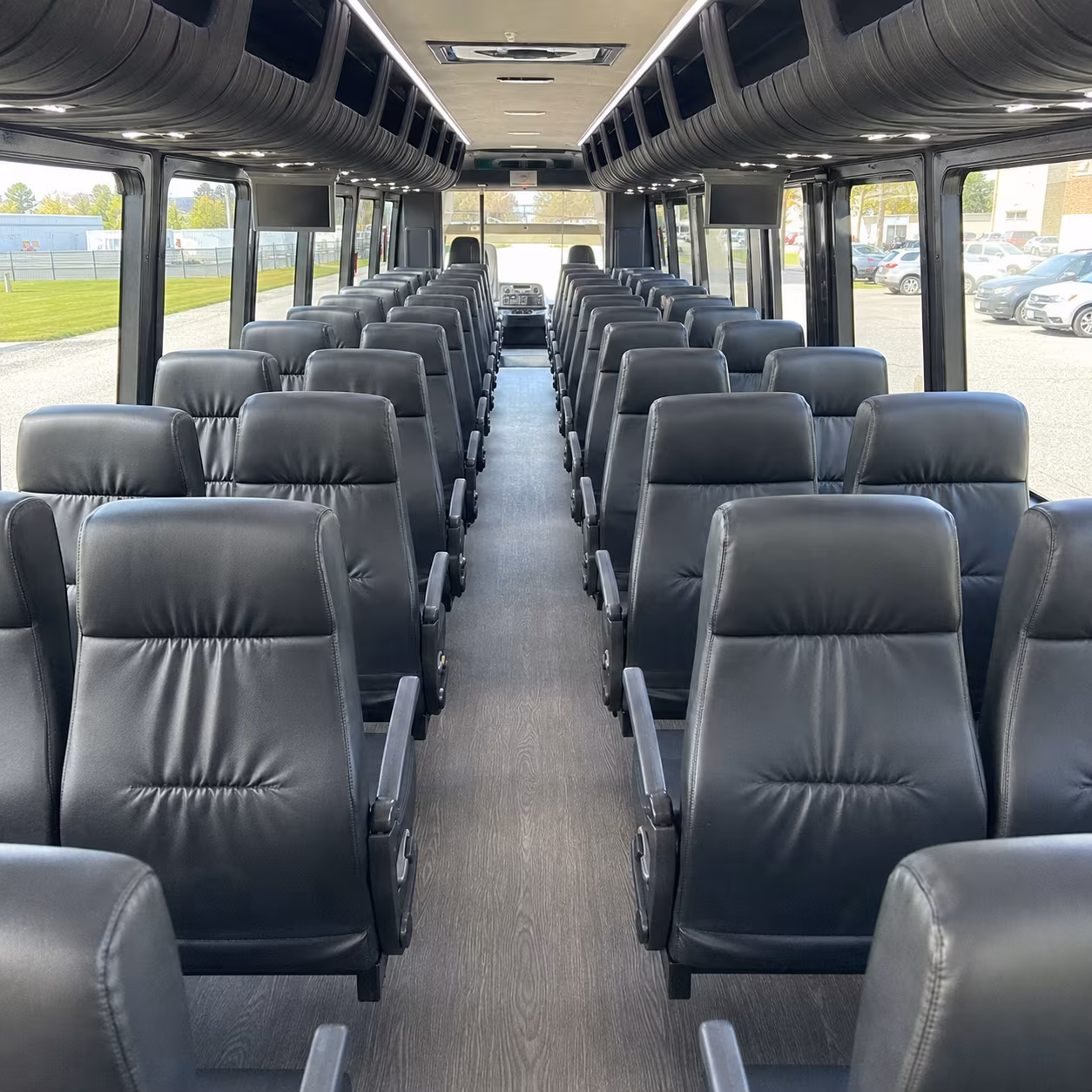 hamden 28 passenger minibus interior