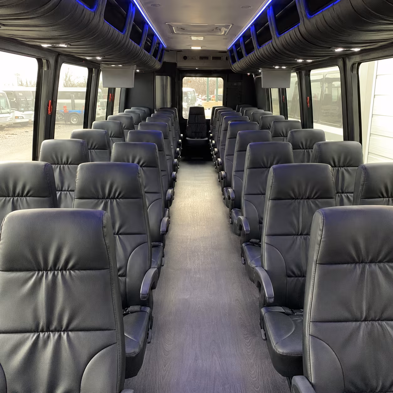 hamden 35 passenger minibus inside