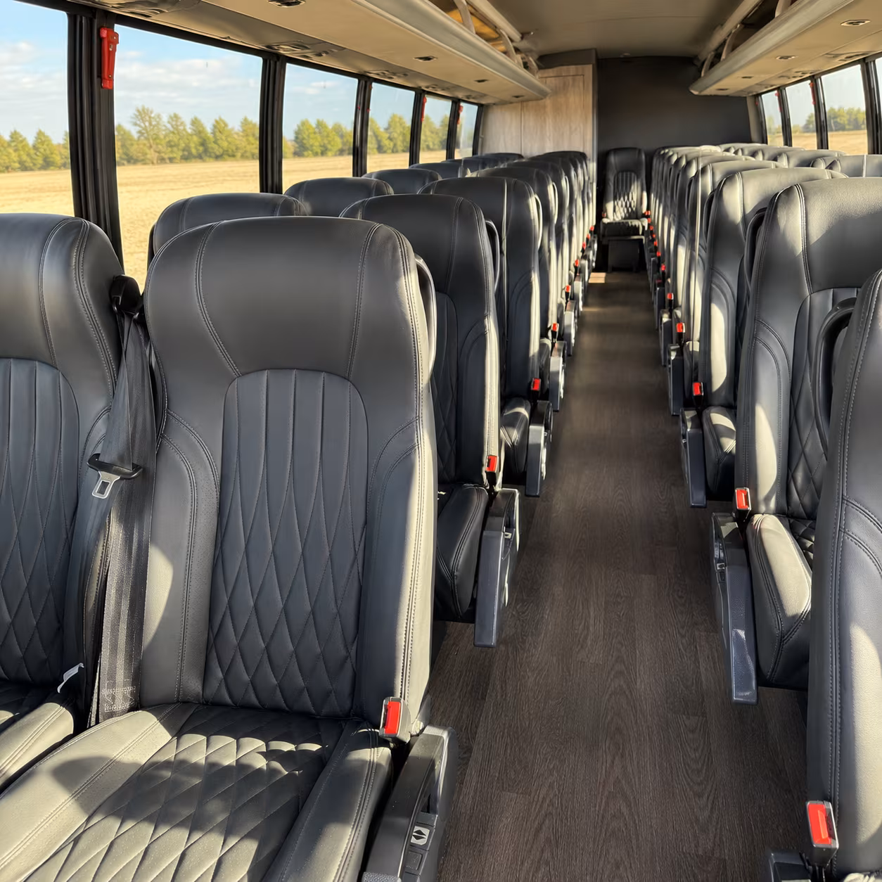 hamden 35 passenger minibus interior