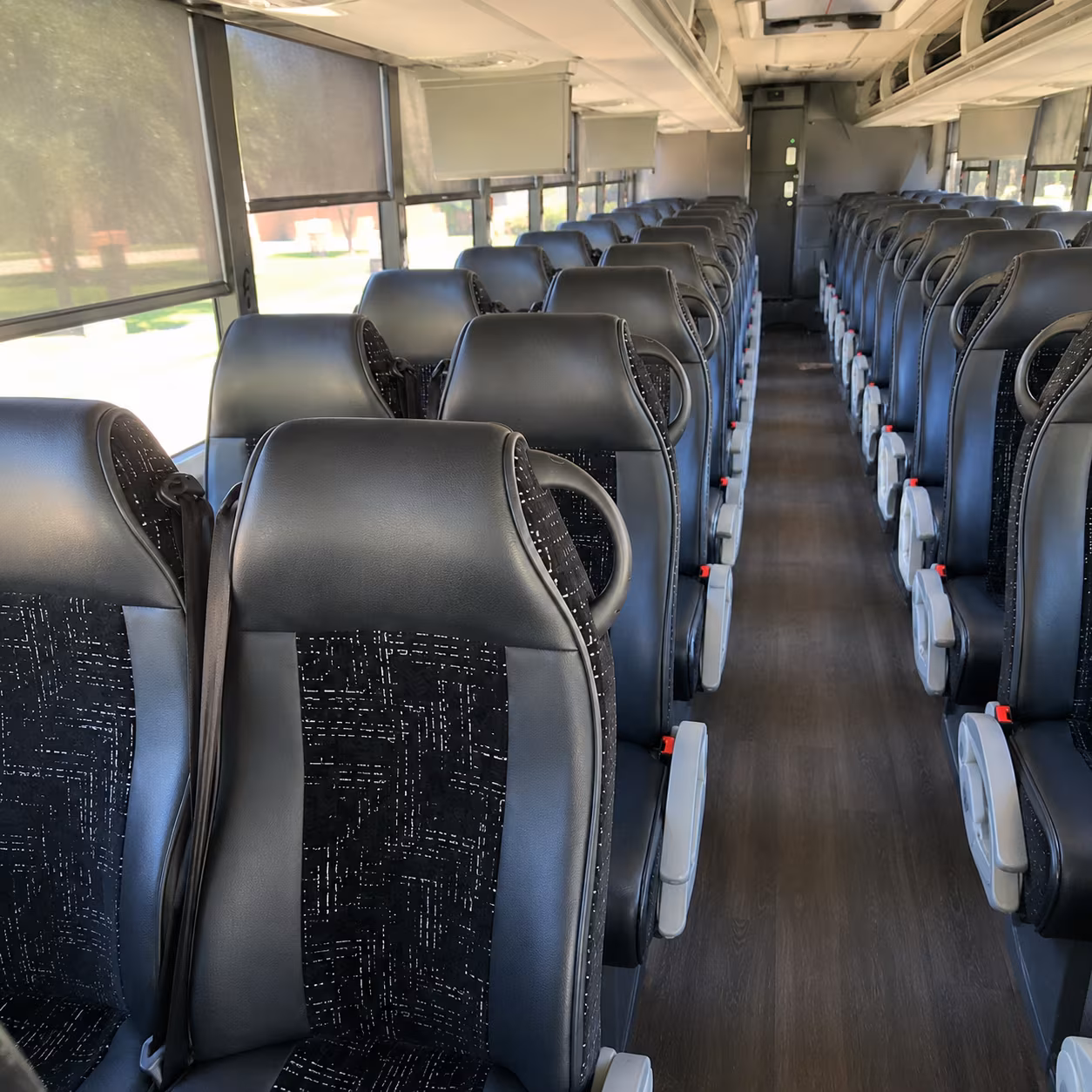 hamden 56 passenger charter bus interior