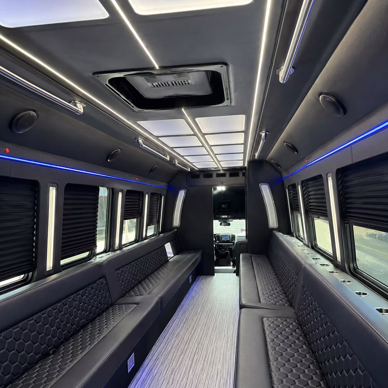hamden party bus rental interior